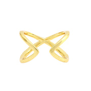 Minimalist 18K Gold Plated Open Rings with Zircon